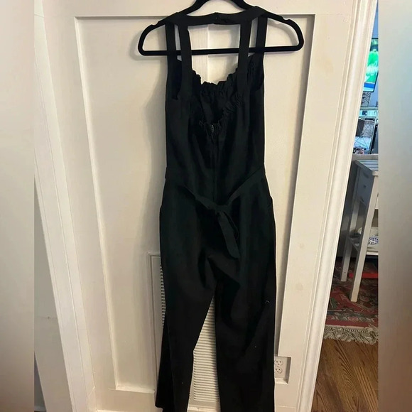 Vtg 1970’s Frederick’s of Hollywood black flounce Ruffle square back jumpsuit - Picture 11 of 13